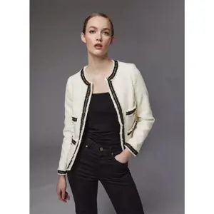 LK Bennett Charlie Tweed Trim Jacket